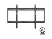 QualGear® UL Listed Heavy Duty Fixed TV Wall Mount for Most 60 100 Flat Panel and Curved TVs Black QG TM 090 BLK