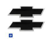 All Sales Chevy Bowtie Grille Tailgate Emblem Polished Black Powdercoat 96127KP