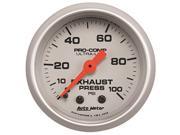 Auto Meter 4326 Ultra Lite; Mechanical Exhaust Pressure Gauge
