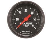 Auto Meter 2672 Z Series; Exhaust Pressure Gauge