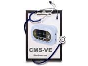 CMS VE CE Multi Function Portable Electronic Visual Stethoscope Monitor Heart Lung Rate ECG waveform SPO2
