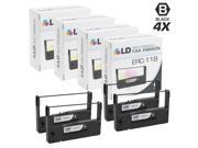 LD © Compatible Epson ERC 11 Set of 4 Black Printer Ribbons
