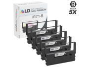 LD © Compatible Citizen IR71 B Set of 5 Black Printer Ribbons