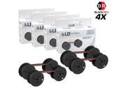 LD © Compatible Data Supply R3027 Set of 4 Black and Red Printer Ribbons