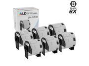 LD © Compatible Brother DK 1209 6 Rolls of Address Labels 1.1 in x 2.4 in