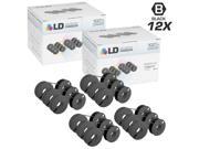 LD © Compatible Decision Data 360231 01 Set of 12 Black Printer Ribbon Cartridges