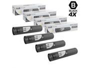 LD © Compatible Replacements for Xerox 006R01175 6R1175 Set of 4 Black Laser Toner Cartridges