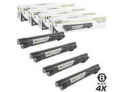 LD © Compatible Xerox 106R01569 106R1569 Set of 4 High Yield Black Laser Toner Cartridges for Xerox Phaser 7800 Printer