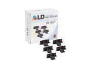 LD © Compatible Casio IR 40 CP 13 Set of 5 Black and Red Ink Roller Cartridges