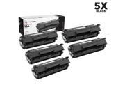 LD Remanufactured Replacement Laser Toner Cartridges for HP Q2612A 12A Black 5 Pack for the LaserJet M1319 1319f 1010 1012 1018 1020 1022 1022n 1022