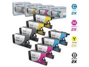 LD © Brother Compatible LC75 Set of 8 HY Ink Cartridges 2 each of LC75BK Black LC75C LC75M LC75Y for use in the Brother MFC J6510DW MFC J6710DW MFC J