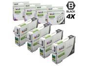 LD © Remanufactured Replacement for Epson T0691 Set of 4 Black Ink Cartridges Includes 4 T069120 Black Inkjet Cartridges