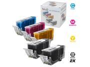 LD © Compatible Canon CLI226 PGI225 Set of 5 Inkjet Cartridges 2 BlacK PGI225 1 Cyan CLI226C 1 Magenta CLI226M and 1 Yellow CLI226Y for PIXMA MG5320 MG812