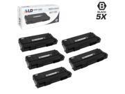 LD © Compatible Ricoh 407165 SP 100LA 5PK Black Toner Cartridges for Lanier SP100e SP100SFe Savin SP100e SP100Sue and Aficio SP 100e 100SFe 100Sue 112