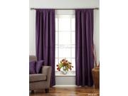 Purple Tab Top Velvet Curtain Drape Panel 60W x 96L Piece