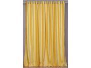 Yellow Ring Grommet Top Velvet Curtain Drape Panel 80W x 120L Piece