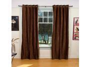 Brown Ring Grommet Top Velvet Curtain Drape Panel 80W x 108L Piece