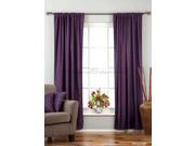 Purple Rod Pocket Velvet Curtain Drape Panel 80W x 108L Piece