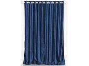 Navy Blue Ring Grommet Top Velvet Curtain Drape Panel 60W x 120L Piece