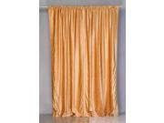 Peach Rod Pocket Velvet Cafe Curtain Drape Panel 43W x 36L Piece