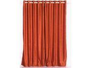 Rust Ring Grommet Top Velvet Curtain Drape Panel 80W x 96L Piece
