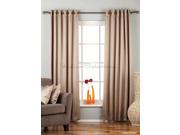 Brownish Gray Ring Grommet Top 90% blackout Cafe Curtain Panel 50WX36L Piece