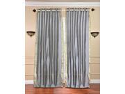 Gray Ring Top Sheer Sari Curtain Drape Panel 43W x 108L Piece