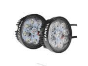 KAWELL® 2 Pack 4.2 27W Round Thin Type Round LED for ATV Jeep boat suv truck fishing Deck Driving light Off Road Led Spot Work Light Ship from US 5 7Days