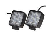 KAWELL® 2 Pack 4.2 27W Square Thin Type Square LED for boat suv atvs fishing Deck Driving light Off Road Waterproof Led Flood Work Light Ship from US 5 7Days