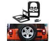 KAWELL Skull Gas Mask Black Light Guard Protector For 2007 2016 Jeep Wrangler 2 4 door Sport X Sahara Unlimited Rubicon Rear Taillights Tail Light Cover P