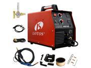 LOTOS MIG140 140 Amp MIG Wire Welder Welder and Aluminum Gas Shielded Welding with 2T 4T Switch 110V Red