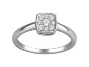 10k White Gold 1 4ct TDW Diamond Engagement Ring H I I2