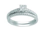 10k White Gold 1 2ct TDW Diamond Engagement Ring H I I2