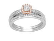 10k White Rose Gold 1 4ct TDW Diamond Engagement Ring H I I2