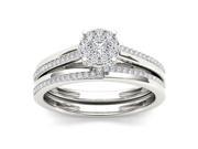 10k White Gold 1 3ct TDW Imperial Diamond Engagement Ring H I I2