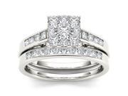 10k White Gold 3 4ct TDW Imperial Diamond Engagement Ring H I I2