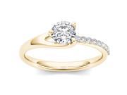 14k Yellow Gold 1ct TDW Diamond Solitaire Engagement Ring H I I2