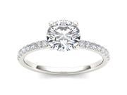 14k White Gold 1ct TDW Diamond Solitaire Engagement Ring H I I2