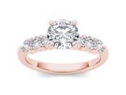 14k Rose Gold 1 1 2ct TDW Solitaire Diamond Engagement Ring H I I2
