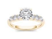 14k Yellow Gold 1 1 2ct TDW Solitaire Diamond Engagement Ring H I I2