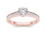 14k Rose Gold 1 1 5ct TDW Diamond Solitaire Engagement Ring H I I2