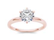 14k Rose Gold 1ct TDW Diamond Solitaire Engagement Ring H I I2