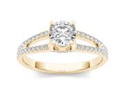 14k Yellow Gold 1 1 4ct TDW Diamond Solitaire Engagement Ring H I I2