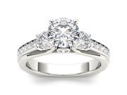 14k White Gold 2ct TDW Diamond Three Stone Engagement Ring H I I2