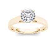 14k Yellow Gold 1ct TDW Diamond Solitaire Engagement Ring H I I2