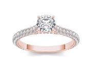 14k Rose Gold 1 1 4ct TDW Diamond Solitaire Engagement Ring H I I2