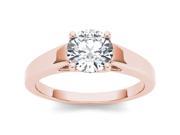 14k Rose Gold 1ct TDW Diamond Solitaire Engagement Ring H I I2