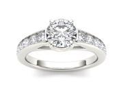 14k White Gold 1 1 2ct TDW Diamond Solitaire Engagement Ring H I I2