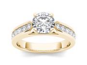 14k Yellow Gold 1 1 4ct TDW Diamond Solitaire Engagement Ring H I I2