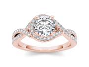 14k Rose Gold 1 1 4ct TDW Diamond Solitaire Engagement Ring H I I2